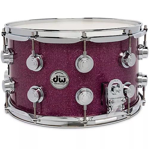 DW Collector's SSC Maple Finish Ply Snare Drum 14 x 6.5 in. White Glass Contrail Finish Ply - musicians--Friend