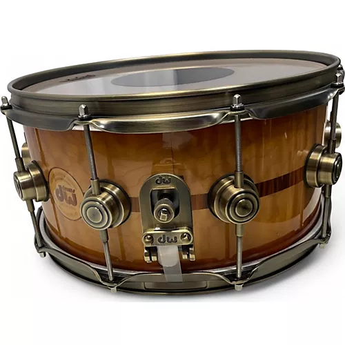 Used DW 14X6.5 50th Anniversary Snare Persimmon-Spruce Drum Persimmon-Spruce 213 - musicians--Friend