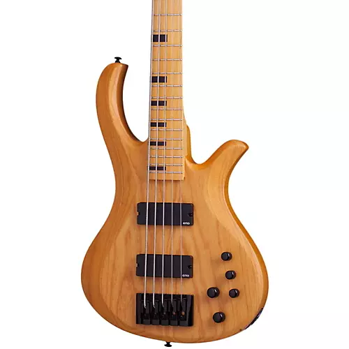 Schecter Guitar Research Riot-5 Session 5-String Electric Bass Guitar Satin Aged Natural - musicians--Friend
