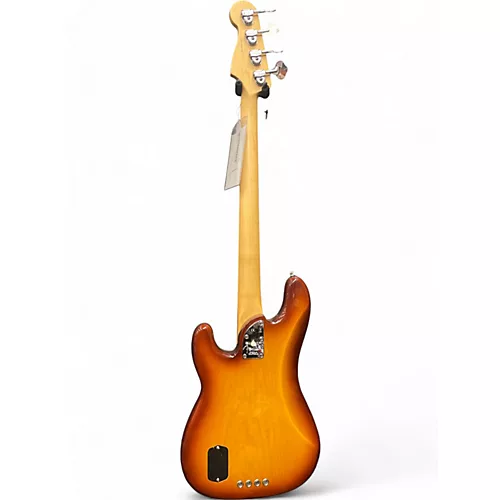 Used 2016 Fender American Elite Precision Bass Tobacco Sunburst Electric Bass Guitar Tobacco Sunburst - musicians--Friend