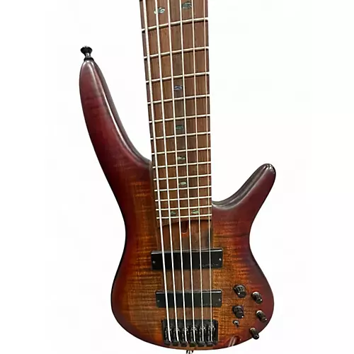 Used Ibanez SR876 Antique Natural Electric Bass Guitar Antique Natural - musicians--Friend
