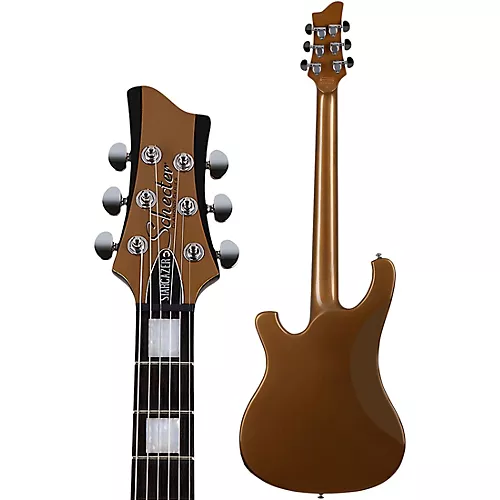 Schecter Guitar Research Stargazer-6 Vibrato Electric Guitar Metallic Gold - musicians--Friend