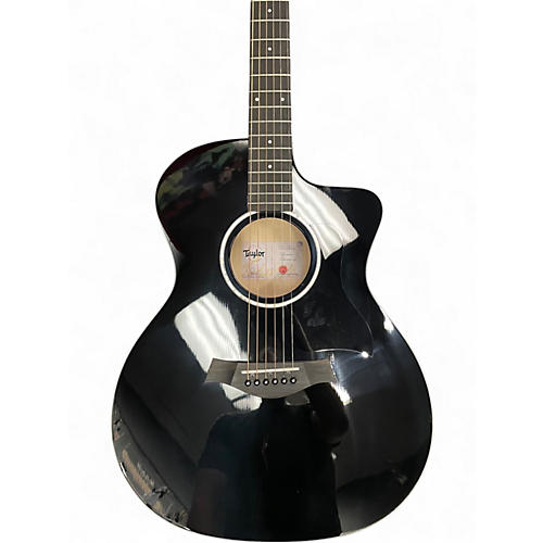 Used Taylor 214CE BLK Plus Grand Auditorium Black Acoustic Electric Guitar Black - musicians--Friend