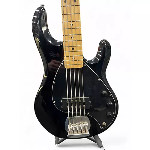 Used Sterling by Music Man Stingray 5 Sub Series Black Electric Bass Guitar Black - musicians--Friend