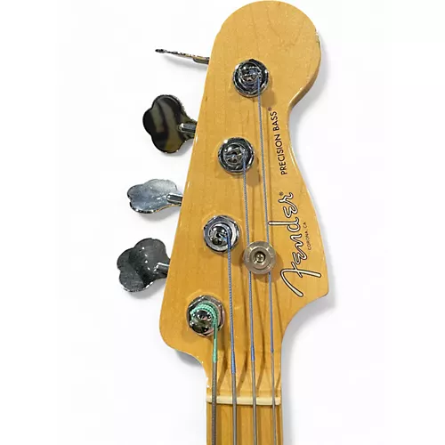 Used 2017 Fender American Professional Precision Bass Black Electric Bass Guitar Black - musicians--Friend