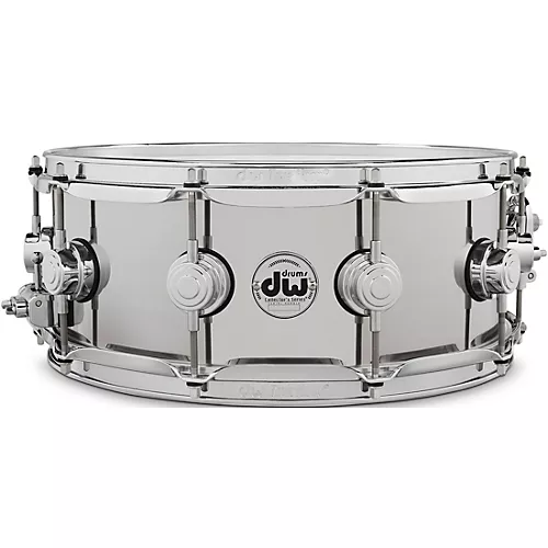 DW Collector's Series Stainless Steel Snare Drum 14 x 4.5 in. - musicians--Friend