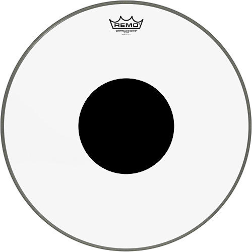 Remo Controlled Sound Clear With Black Dot Bass Drum Head 22 in. - musicians--Friend
