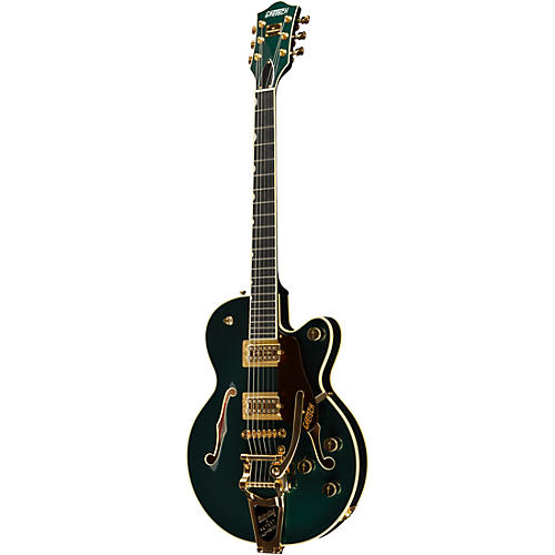 Gretsch Guitars G6659TG Players Edition Broadkaster Jr. Center Block Single-Cut With String-Thru Bigsby and Gold Hardware Cadillac Green - musicians--Friend