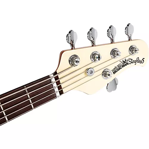 Ernie Ball Music Man StingRay5 Special H 5-String Electric Bass Guitar Black and Chrome - musicians--Friend