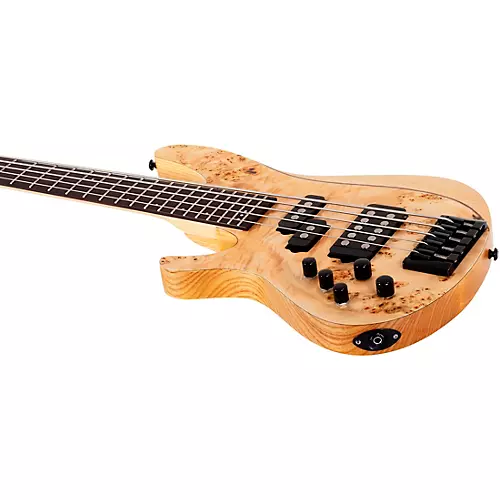 Schecter Guitar Research Reaper-5 Left-Handed Electric Bass Natural Satin - musicians--Friend