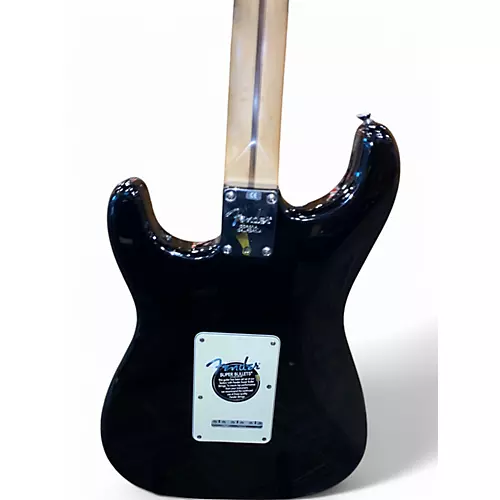 Used Fender American Standard Stratocaster Black Solid Body Electric Guitar Black - musicians--Friend