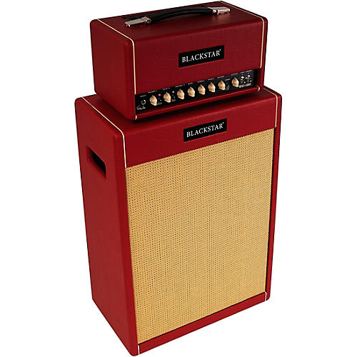 Blackstar St. James Toby Lee 50 6L6 50W Tube Guitar Head and 2x12 Guitar Cabinet Red - musicians--Friend