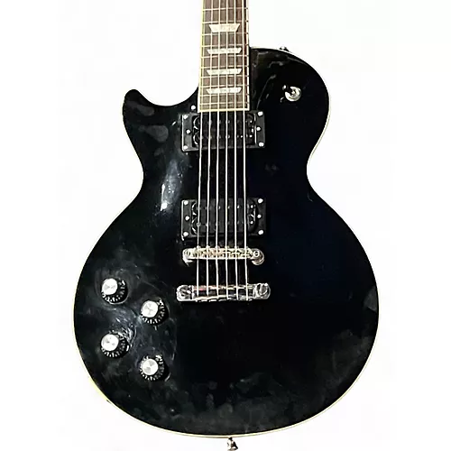 Used Epiphone Les Paul Standard Left Handed Black Electric Guitar Black - musicians--Friend