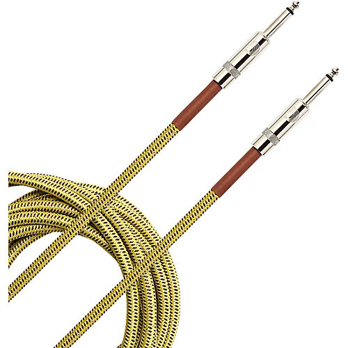 D'Addario Braided Instrument Cable 15 ft. Military Green - musicians--Friend