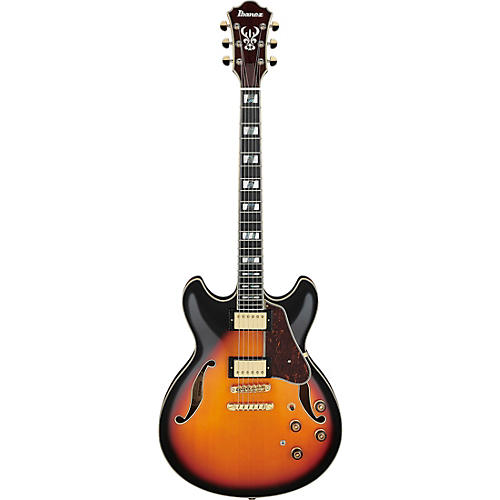 Ibanez AS113 Artstar Semi-Hollow Electric Guitar Brown Sunburst - musicians--Friend