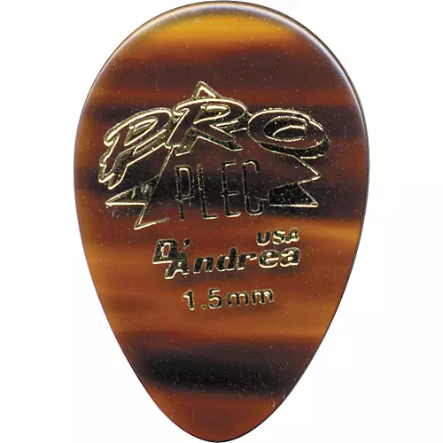 D'Andrea Pro Plec Large Round Teardrop Guitar Picks One Dozen Shell 1.5 mm - musicians--Friend