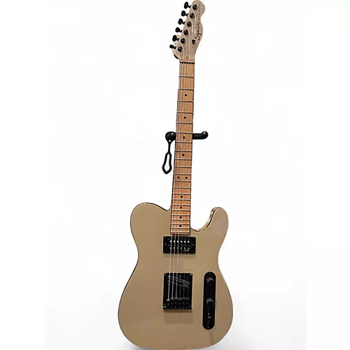 Used Squier Vintage Modified Telecaster Custom Left Handed Gold Electric Guitar Gold - musicians--Friend