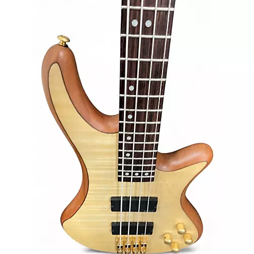 Used Schecter Guitar Research Diamond Series Custom 4 NATURAL Electric Bass Guitar NATURAL - musicians--Friend