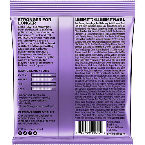 Ernie Ball Paradigm Ultra Slinky Electric Guitar Strings 10-48 Gauge - musicians--Friend