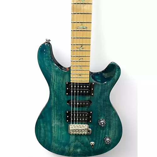 Used PRS SE SWAMP ASH SPECIAL IRIS BLUE Solid Body Electric Guitar IRIS BLUE - musicians--Friend
