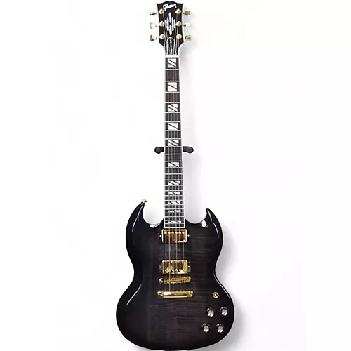 Used Gibson SG Supreme translucent ebony burst Solid Body Electric Guitar translucent ebony burst - musicians--Friend