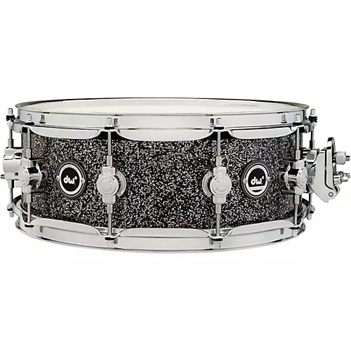 DW DWe Wireless Acoustic/Electronic Convertible Snare Drum 14 x 5 in. Lacquer Custom Specialty Black Cherry Metallic - musicians--Friend