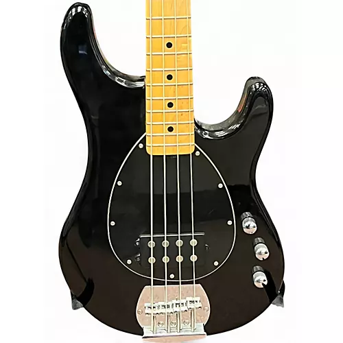 Used Sterling by Music Man Sub 4 Black Electric Bass Guitar Black - musicians--Friend