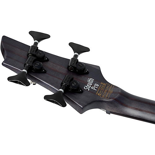 Schecter Guitar Research Stiletto-4 Stealth Pro Satin Black - musicians--Friend