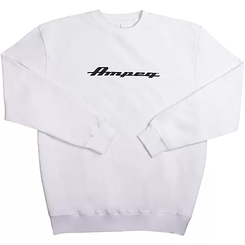 Ampeg Ampeg Lane Crew Neck Pullover- White X Large White - musicians--Friend