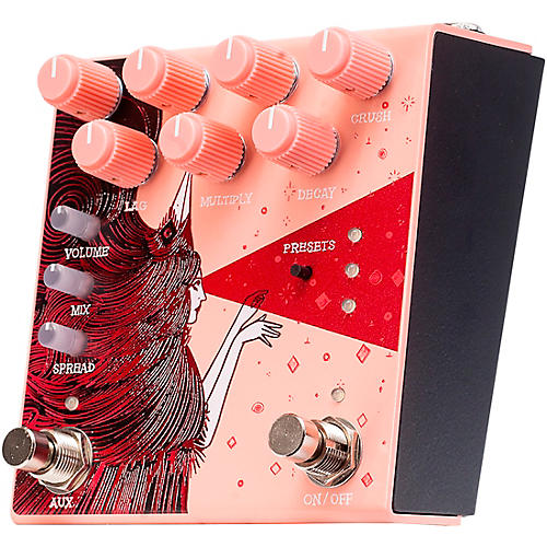 Old Blood Noise Endeavors Dark Star Stereo Soundscape Reverb Effects Pedal Pink - musicians--Friend