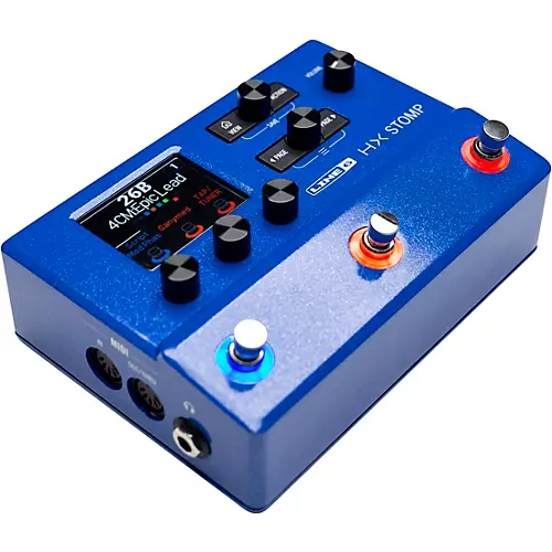 Line 6 HX Stomp Limited-Edition Multi-Effects Pedal Lightning Blue - musicians--Friend