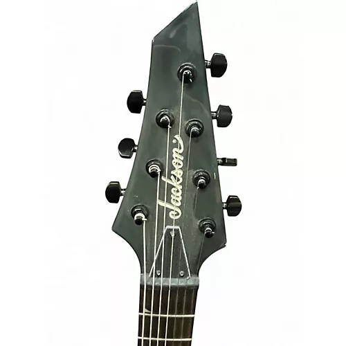Used Jackson JS22-7 Dinky 7 String BLACK Solid Body Electric Guitar BLACK - musicians--Friend
