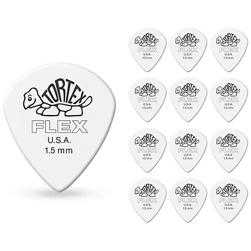 Dunlop 468 Tortex Flex Jazz III Picks 1.14 mm 72 Pack - musicians--Friend