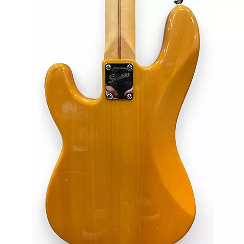Used Squier VINTAGE MODIFIED P BASS Natural Electric Bass Guitar Natural - musicians--Friend