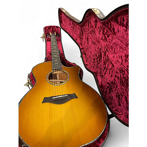 Used Taylor CUSTOM GA Natural Acoustic Electric Guitar Natural - musicians--Friend