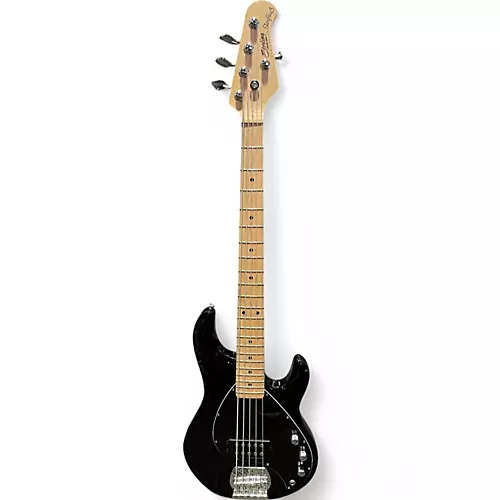 Used Sterling by Music Man STINGRAY 5 Black Electric Bass Guitar Black - musicians--Friend
