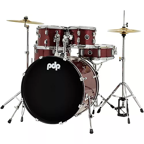 PDP by DW Encore Complete 5-Piece Drum Set With Hardware & Cymbals Azure Blue - musicians--Friend