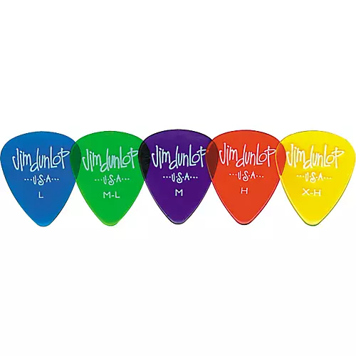 Dunlop Gel Guitar Picks M-L, Medium Light, .60 mm 1 Dozen - musicians--Friend