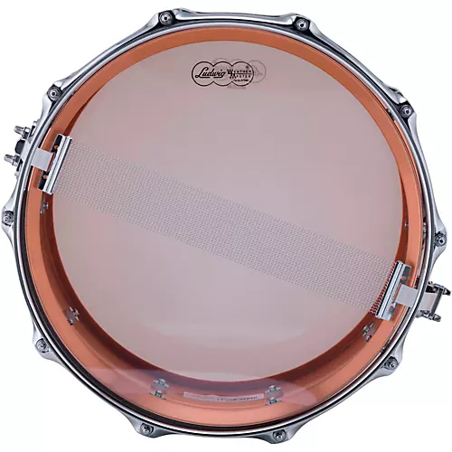 Ludwig Copper Phonic Smooth Snare Drum 14 x 6.5 in. Raw Smooth Finish with Imperial Lugs - musicians--Friend