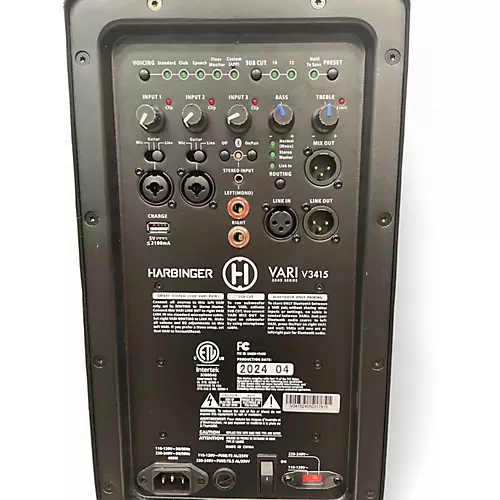 Used Harbinger VARI V3415 Powered Speaker - musicians--Friend