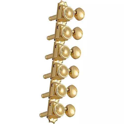 Grover Roto-Grip Locking Vintage 533 Series Tuning Machines Gold 6-in-line - musicians--Friend