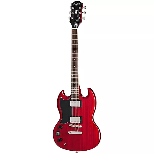 Epiphone SG Tribute Left-Handed Electric Guitar Cherry - musicians--Friend