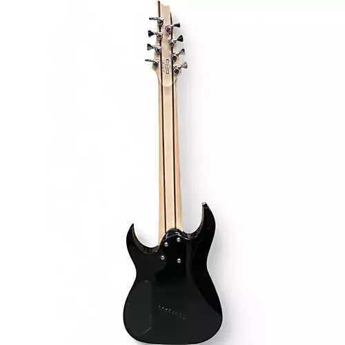 Used Ibanez RGMS8 BLACK Solid Body Electric Guitar BLACK - musicians--Friend