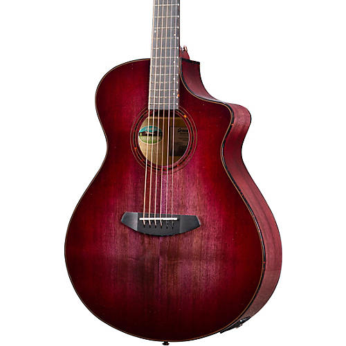 Breedlove Pursuit Exotic S CE Concert Acoustic-Electric Guitar Blackberry - musicians--Friend