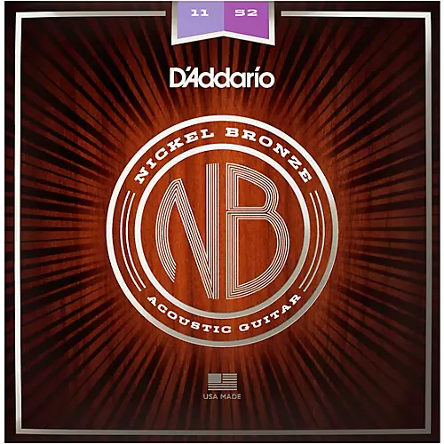D'Addario NB1152 Nickel Bronze Custom Light Acoustic Strings - musicians--Friend