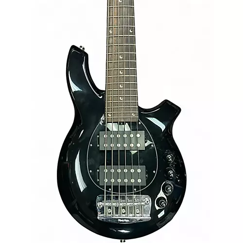 Used Ernie Ball Music Man Bongo 6 String Black Electric Bass Guitar Black - musicians--Friend
