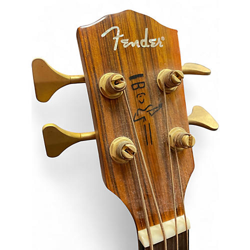 Used Fender VB Natural Acoustic Bass Guitar Natural - musicians--Friend