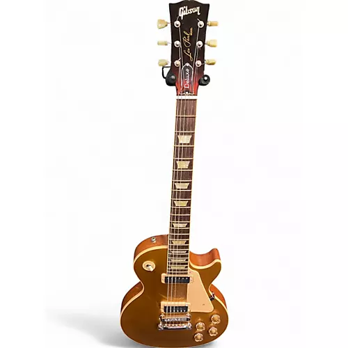 Used Gibson Les Paul Deluxe Gold Top Solid Body Electric Guitar Gold Top - musicians--Friend