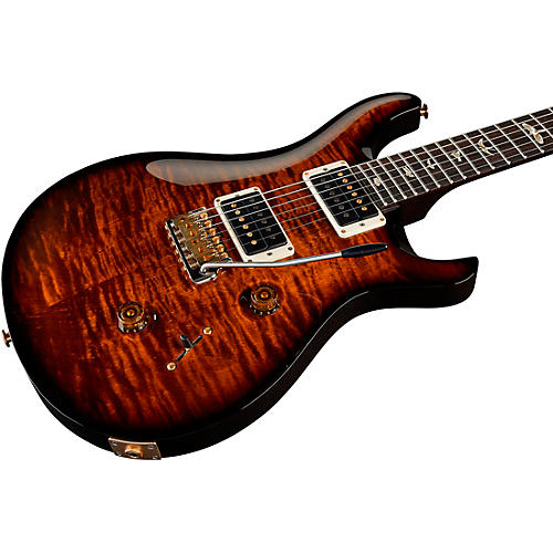 PRS Custom 24 10-Top Electric Guitar Black Gold Wraparound Burst - musicians--Friend