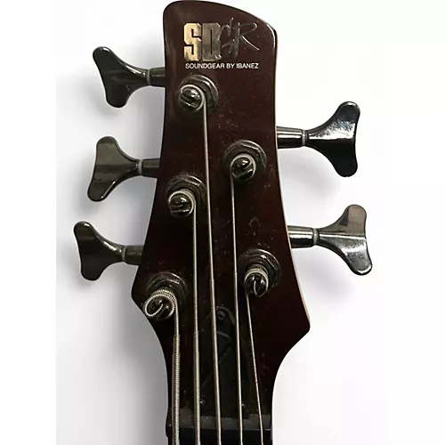 Used Ibanez SR305 5 String Brown Electric Bass Guitar Brown - musicians--Friend